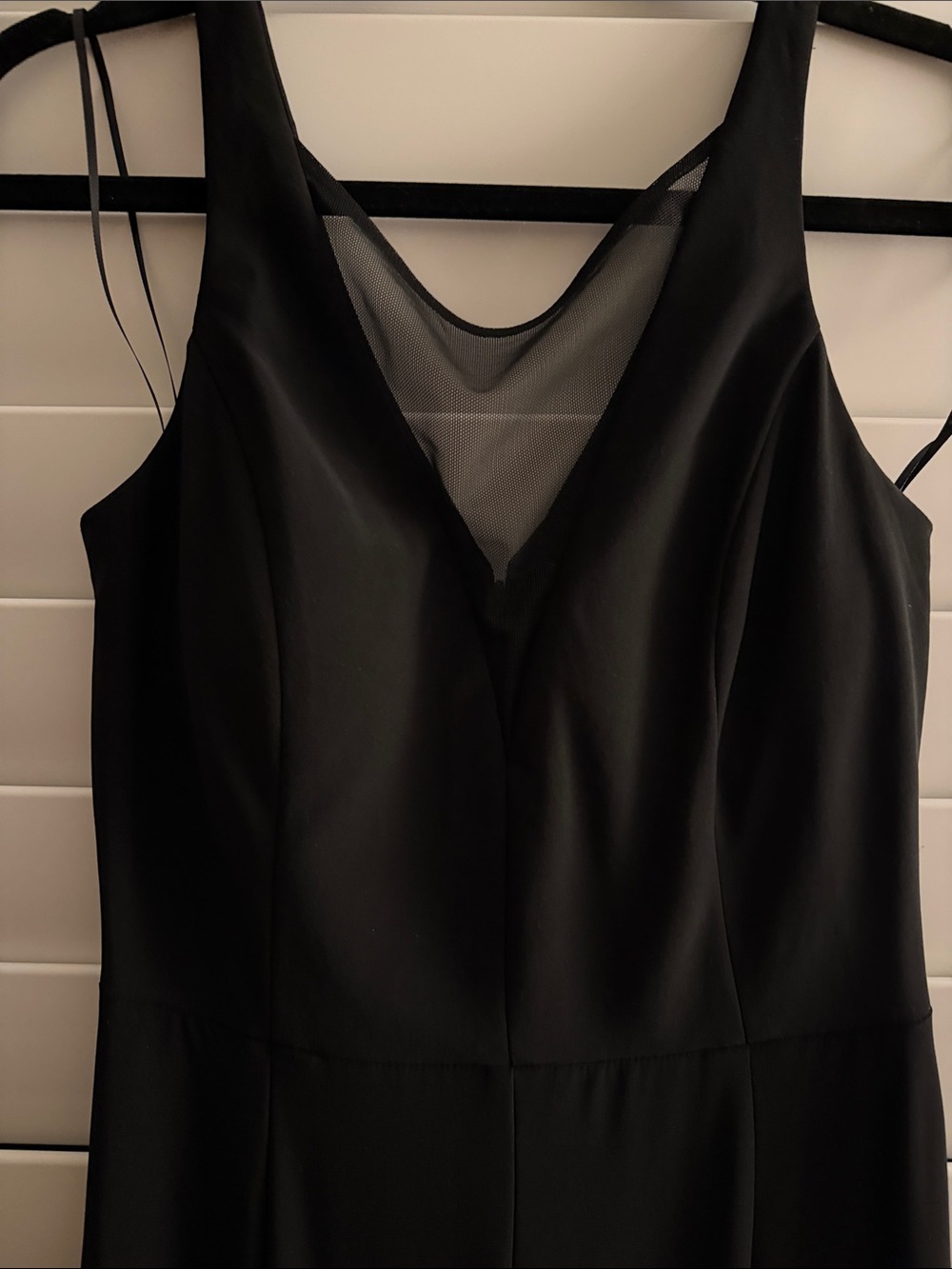 Morgan & Co. Black Sleeveless V-Neck Wide-Leg Jumpsuit